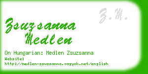 zsuzsanna medlen business card